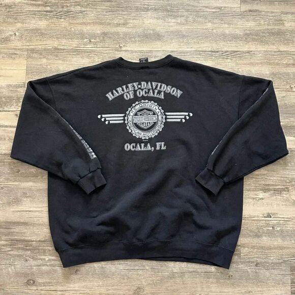 Vintage Harley Davidson Crewneck Sweatshirt Size 3XL - Picture 6 of 7